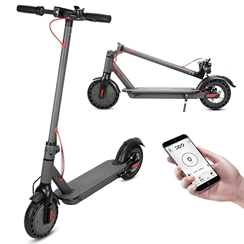 Electric Scooter : YX-ZD Adult Electric Scooter - 25Km / H Speed, Foldable Fast Commuter Scooter 350W Power Motor Lightweight Aluminum Alloy Scooter Powerful Headlight LED Display, 6Ah