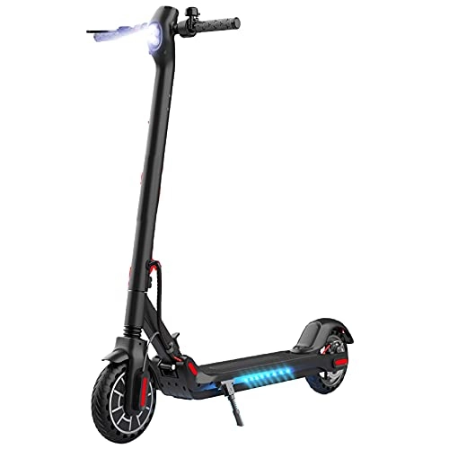 Electric Scooter : YX-ZD Electric Scooters, Lightweight Electric Kick Scooter, with 350W Motor Max Speed 19MPH / 8.5'' Honeycomb Tires 36V 7.5Ah Battery 30Km Long-Range, Bluetooth App Control