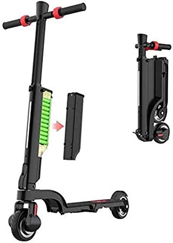 Electric Scooter : YZ-YUAN Portable Electric Scooters 250W Mini Portable Foldable Commuting Tool, Aluminum Alloy Body, Endurance 15-20km, Speed 25km / h, Electric Scooter Adult
