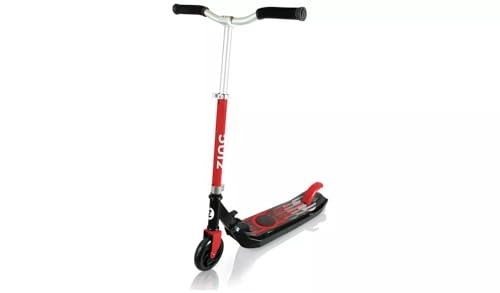 Electric Scooter : Zinc E4 Max Kids Electric Scooter | Red Black Frame | Up to 3.7 miles Range | One Click Folding Mechanism | Max Speed Up to 5mph | Adjustable Handlebar Height