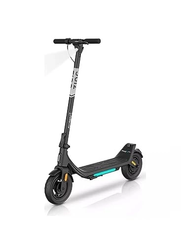 Electric Scooter : Zinc Formula E GZ1 Adult Folding Electric Scooter | 250W Motor | Max Distance of 12.4 Miles | Auto Night Running Lights | Large 9 inch Air Tires