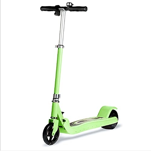 Electric Scooter : ZTBGY Eletric Scooter, electric Scooters for Kids Age 5-12, cheap Foldable Lightweight Electric Scooter with Luminous Running Lamp Bluetooth Audio Max Speed To 10-12km / h, Children?s Gifts. (green)
