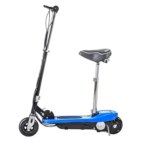 Electric Scooter : ZXCVBAS 24V120W Two Wheels Electric Scooter for Adults Foldable with Seat Electric Kick Scooter, Suitable for Short-Distance Travel in Schools, Parks, And Other Places
