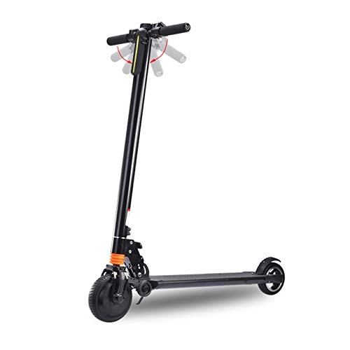 Electric Scooter : ZXCVBAS Electric Kick Scooter, Lightweight And Foldable, Electric Kick Scooter for Boys And Girls, Commuting Electric Scooter 7Inch Free Honeycomb Tire, Black