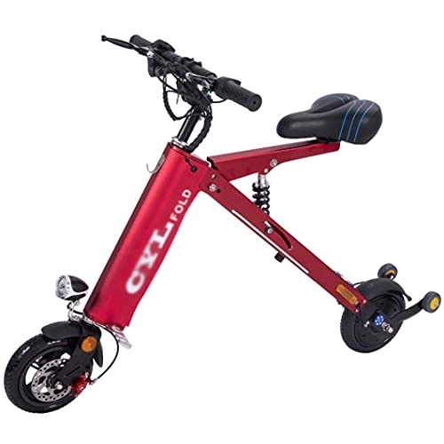 Electric Scooter : ZXQZ Foldable Electric Scooter, Electric Car Up To 30-35 Km Long-Range, Adult E-Scooter for Commuter (Color : Red)