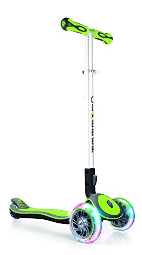 Scooter : Globber Elite Scooter With Light Up Wheels - Lime Green