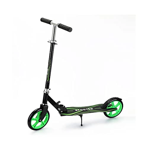 Scooter : Kasan Adult City Scooter Big Two Wheel Commuter, Teenager Foldable 4 Levels Adjustable Height 2-Wheel Kick Scooter for Teens Young Women Men 200Mm Big Wheels, Black, 86x14x78cm