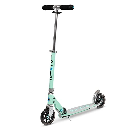 Scooter : Micro Mint Speed Lightweight Foldable Adult Scooter Suitable For Ages 12+ Adult Commute School Run Everyday Shock Dampening System