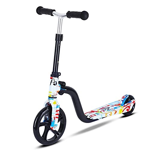 Scooter : MJJCY Scooter for Kids Big Wheels Scooter Folding Kick Scooter for Toddlers 3-8 Year with Adjustable Height Lightweight Scooter Gift (Color : Color 1)