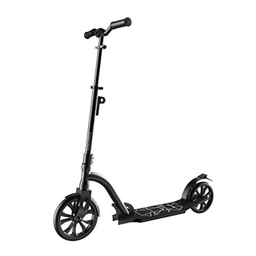 Scooter : Swagtron K9 Commuter Kick Scooter for Adults, Teens | Foldable, Lightweight | Height-Adjustable for Riders up to 6'5", 220LB Max Load