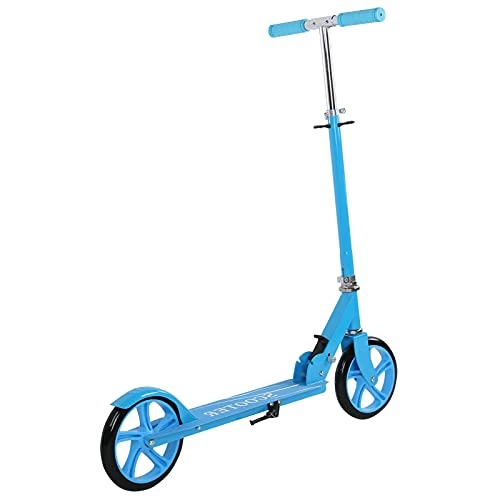 Scooter : Tomantery 220lbs Weight Capacity Adjustable Height Scooter, Portable Scooter, for Adults for Kids(blue, white)