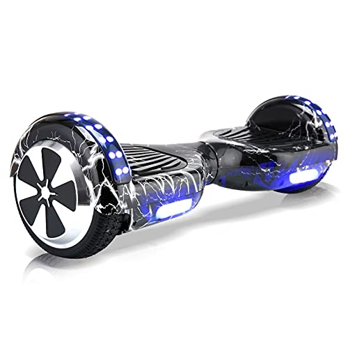 Self Balancing Segway : 6.5" Hoverboard 2 Wheels Self Balancing Electric Hoverboard Maximum Load 120kg / 256lb with Bluetooth Speakers and LED Lights Wheels, Best Gifts for Kids Adult