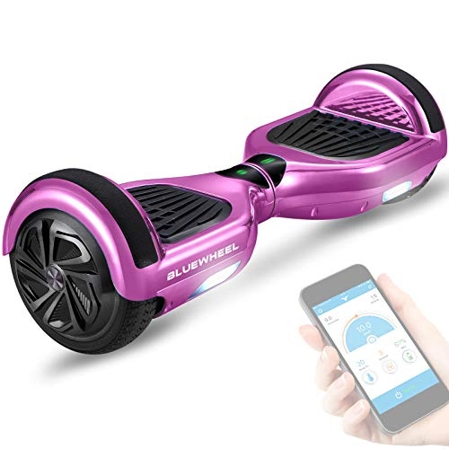 Self Balancing Segway : Bluewheel HX310s Self Balancing Hover Scooter Board with UL2272 safety standard -Kids safety mode with App -Bluetooth speaker -700W engine - LED - Electric Skateboard