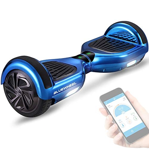 Self Balancing Segway : Bluewheel HX310s Self Balancing Hover Scooter Board with UL2272 safety standard - Kids safety mode with App -Bluetooth speaker -700W engine - LED - Electric Skateboard