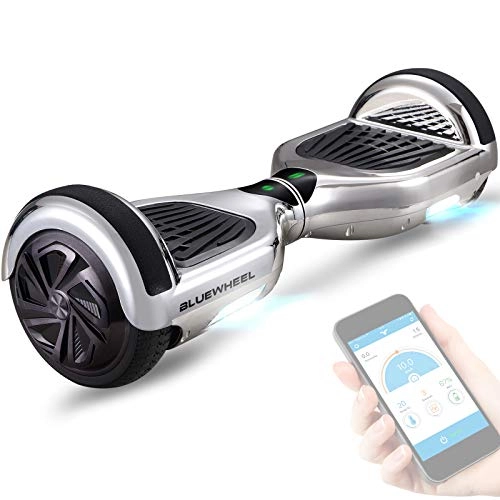 Self Balancing Segway : Bluewheel HX310s Self Balancing Hover Scooter Board with UL2272 safety standard -Kids safety mode with App -Bluetooth speaker -700W engine, LED - Electric Skateboard