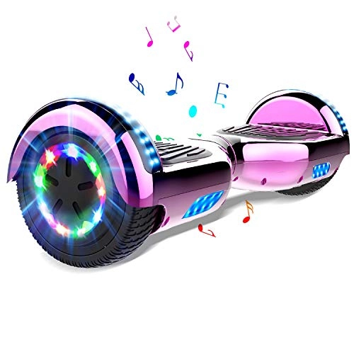 Self Balancing Segway : COLORWAY 6.5 inch Hoverboard -Self Balancing Scooter with Bluetooth Electric Scooter LED Lights