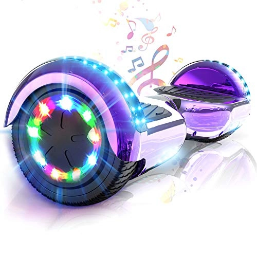 Self Balancing Segway : COLORWAY Self Balancing Scooter 6.5 inch - Hoverboards Segway Electric Scooter - Hoverboard - Bluetooth Speaker LED lights & 700W Motor Gift for kids (Purple)