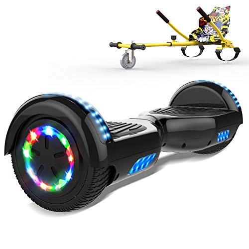 Self Balancing Segway : GEARSTONE 6.5 inch Hoverboard with Hoverkart，Electric Scooter Self-Balance Scooter E Scooter for Children and Teenagers