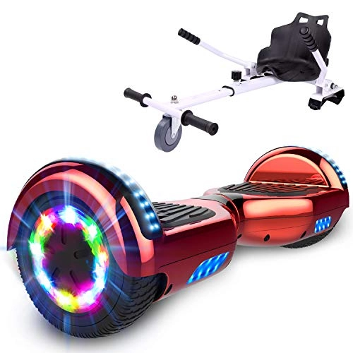 Self Balancing Segway : GEARSTONE 6.5 inch Hoverboards Segway with Hoverkart，Electric Scooter Self-Balance Scooter E Scooter for Children and Teenagers