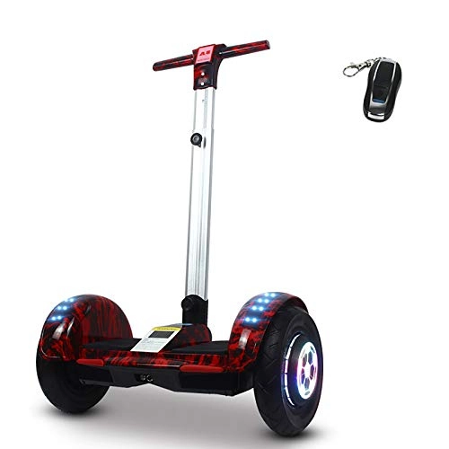 Self Balancing Segway : Hoverboard or Electric self-balancing scooter 10 inch hand-held smart balance scooter for adults and children, Red