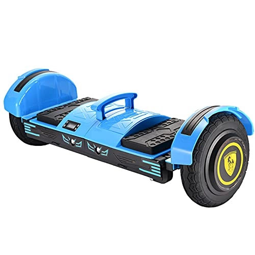 Self Balancing Segway : Hoverboard Self Balancing Scooter Adult children's Smart folding balance scooter two-wheeled with handrails with music 10-inch scooter, Blue