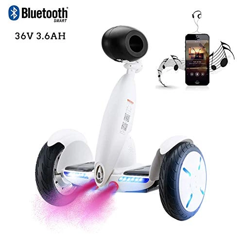 Self Balancing Segway : LUO Electric Balance Car, 10" Self Balancing Electric Balance Car, Hoverboard Added Negative Ion Flame Spray, with Bluetooth 700W Motor with Led Flash Wheels, Safe Gifts for Adults and Kids, 4.4Ah, 3.6Ah
