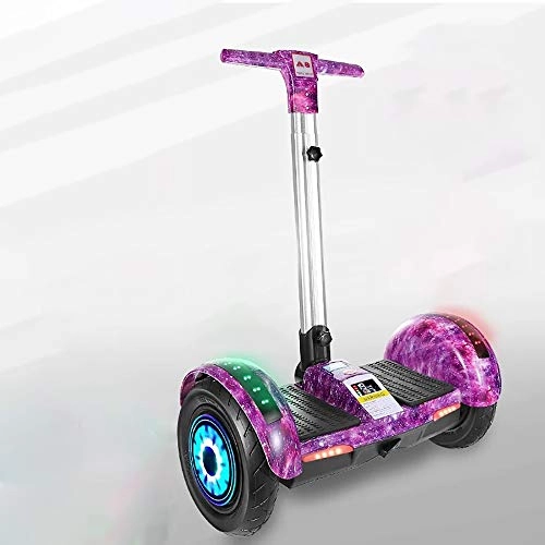 Self Balancing Segway : Off-Road Self-Balancing Scooter 10 Inch Electric Color Screen Smart Remote Control, Manual Lifting Suitable for Adults Children And Students, Purple