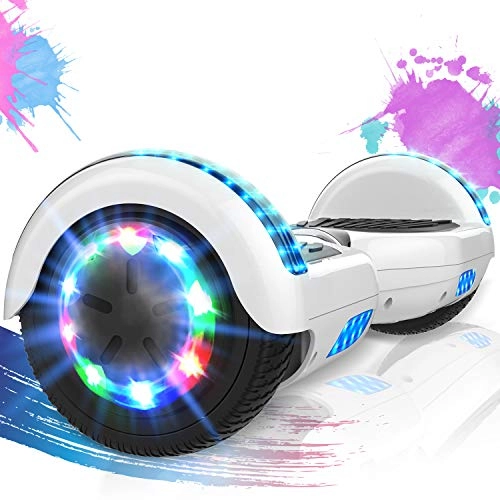 Self Balancing Segway : SOUTHERN WOLF 6.5 inch Hoverboards with Colorful Wheel LED lights, 2 * 350W Motor Electric Scooter Bluetooth Self-Balancing Scooter for Kid Gift