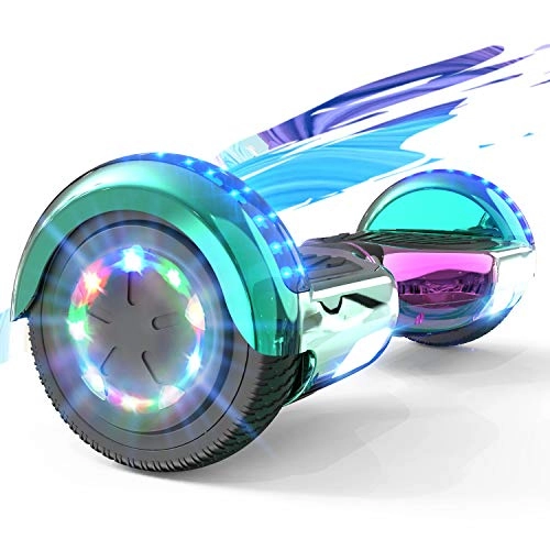 Self Balancing Segway : SOUTHERN WOLF Hoverboards 6.5 inch Self Balancing Electric Scooter with 2 * 350W Powerful Motor, Colorful Wheel LED and Bluetooth Speaker, Suitable for Age 8-12 Kids