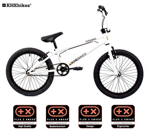 BMX : KHE Vélo BMX Cosmic avec singix Rotor Blanc 11, 1 kg