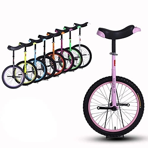 Monocycles : 16 / 18 / 20 Pouces Roue Monocycle Unisexe Cadre en Acier Robuste Et Jante en Alliage, pour Enfant / Adulte, Meilleur Cadeau d'anniversaire, 8 Couleurs en Option (Couleur, Orange, Taille, Roue De 20 Pouce