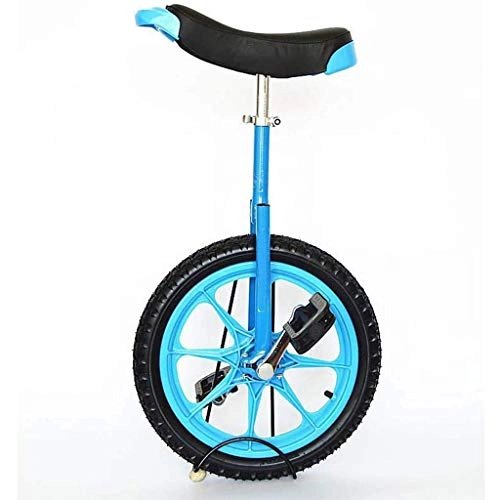 Monocycles : 16 Pouces Enfants Monocycle, Hauteur Réglable Non-Slip Monte Simple Ronde Draisienne À Vélo, pour Les Enfants Adultes Débutants Exercice Fun Fitness, Bleu
