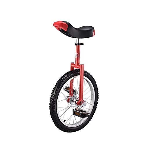 Monocycles : 18"Pouces Cool monocycle Solide extérieure Concurrence équilibre monocycle Une Roue vélo pour Adultes Enfants Fille Girl Cavalier, Rouge