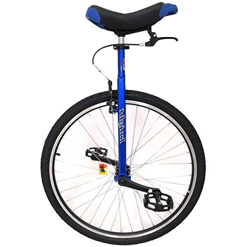 Monocycles : aedouqhr 28" Big Kids / Teens Wheel Bleu, Hauteur réglable pour Unisexes Adultes / Hommes / Femmes, Cadre en Acier Robuste, Charge 150kg / 330Lbs (Couleur : Bleu, Taille : Roue 28in)