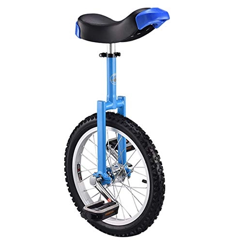 Monocycles : aedouqhr Entraîneurs antidérapants réglables en Hauteur, vélo de Cyclisme pour Enfants / Adultes, avec siège de Selle à dégagement Confortable * Support (Couleur : Bleu, Taille : 18 Pouces)