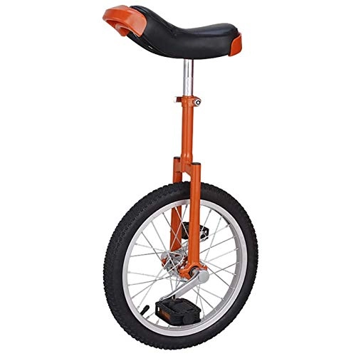Monocycles : aedouqhr Monocycle 20 Pouces Roue Monocycle pour Enfants / Débutants, 10 / 12 / 14 / 15 Ans Homme Ados / Garçons Équilibre Vélo, avec Jante en Alliage et Support, pour Fun Fitness (Couleur : Orange)