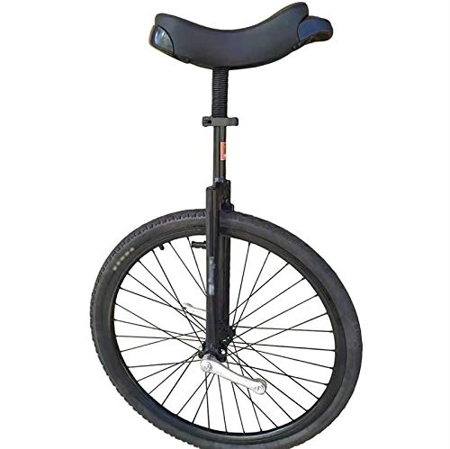 Monocycles : aedouqhr Monocycle Heavy Duty Adulte Monocycle, Extra Large 28inch Wheel Balance Cycling, pour débutants / Professionnels / entraîneurs, avec Jante en Alliage, Charge 150kg / 330lbs (Couleur : Noir)
