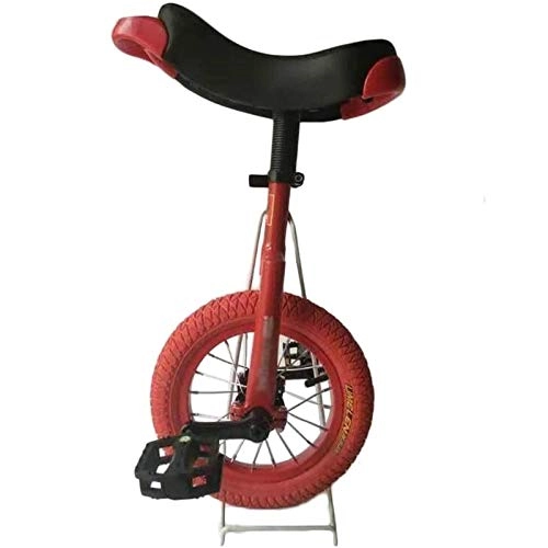 Monocycles : aedouqhr Monocycle Petit Monocycle à Roues de 12 Pouces, pour Petits Enfants / Enfants / Garçons / Filles, Moins de 5 Ans Débutant Cyclisme d'Equilibre, Exercice Sportif (Couleur : Rouge)