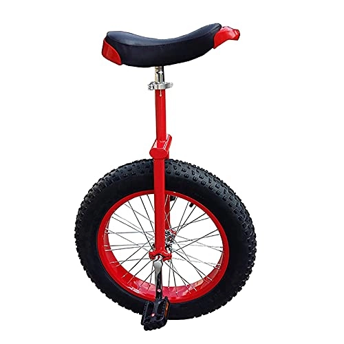 Monocycles : aedouqhr Monocycle Unisexe de 20 Pouces pour Enfants / Adultes, Roue épaisse Robuste, Cadre en Acier et Jante en Alliage, antidérapant, réglable en Hauteur