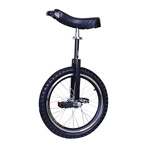 Monocycles : aedouqhr Monocycle Unisexe Noir pour Enfants / Adultes, Roue antidérapante 16 Pouces / 18 pouces / 20 Pouces, pour Sports de Plein air Fitness, vélo d'équilibre en Montagne, 16 Pouces