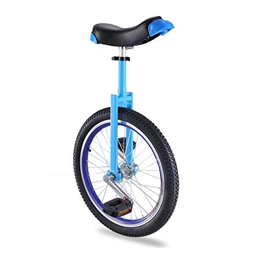 Monocycles : AHAI YU 16 '' monocycle pour 8 / 09 / 10 / 12 Ans Garçons Meilleurs Noël Present, Solde Vélo avec pédales Anti-dérapante pour la Course de Groupe Amusante, Bleu