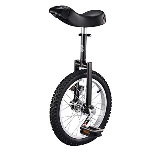 Monocycles : AHAI YU Adultes Big Kids Childs de 24 / 20 Pouce Monocycle, 28 / 16 Pouces Monocycles pour garçons Filles Enfant (28 / 09 / 12 / 15 Ans), Solde de Plein air Vélo (Color : Black, Size : 18 inch)