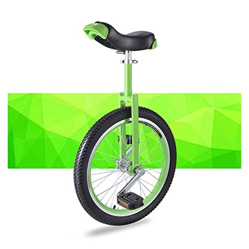 Monocycles : AHAI YU Monocycle 16 / 18 Pouces pour Enfants / garçons / Filles, monocycle avec Cycle de pédales antidérapante, pour Loisirs Sportifs de Plein air (Color : Green, Size : 16")