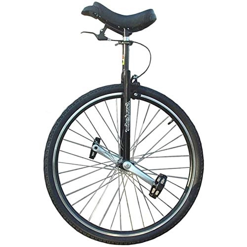 Monocycles : AHAI YU Monocycle pour Enfants Adultes / Professionnels Big 28inch monocycles, Hommes / Adolescents / débutants Une Roue uni-Cycle, Cadre en Acier, Charge 150kg / 330lbs (Color : Black)
