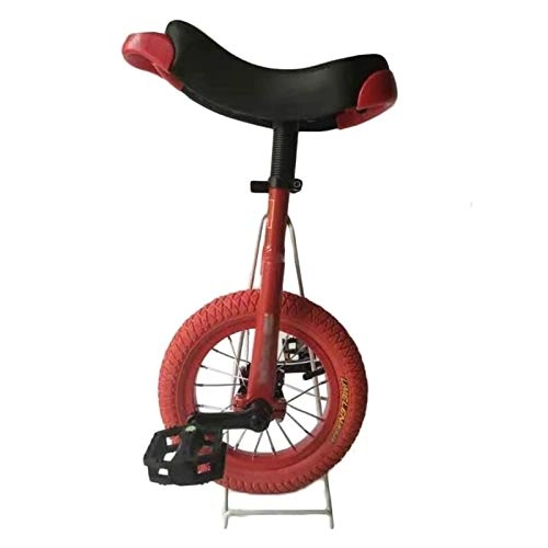 Monocycles : AHAI YU Petites Enfants / Filles / garçons 12"monocycles, Chidern Dont la Hauteur 70-115cm / 27, 6-45, 3 Pouces, Starter Solde extérieure Uni-Cycle, siège de Selle Confortable (Color : Red)