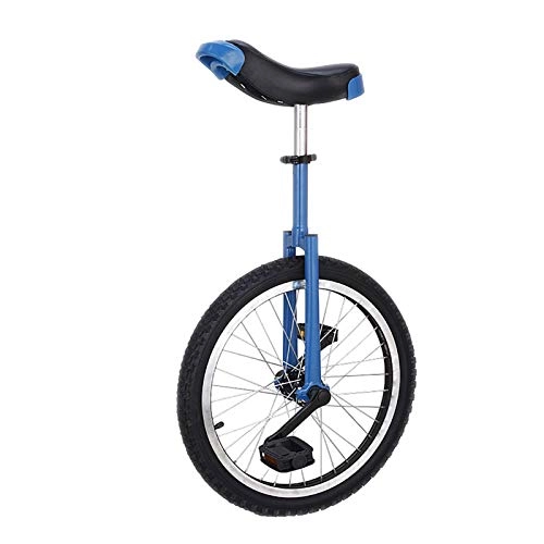 Monocycles : AHAI YU Vélo de Roue de pneus, Femelle / Homme Adolescent / Enfant monocycle en Plein air, siège Confortable et Roue dérapante, Facile à Utiliser (Color : Blue, Size : 20")