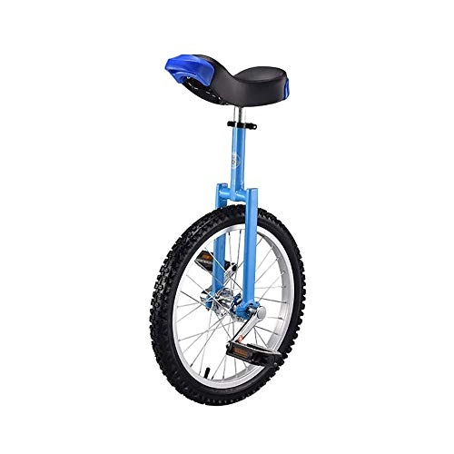 Monocycles : BHDYHM Enfants, Adultes Le Formateur Monocycle, Réglable en Hauteur Antidérapant Mountain Tire Balance Cycling Exercise Bike Bike Balance Exercise Fun, Blue-20Inch