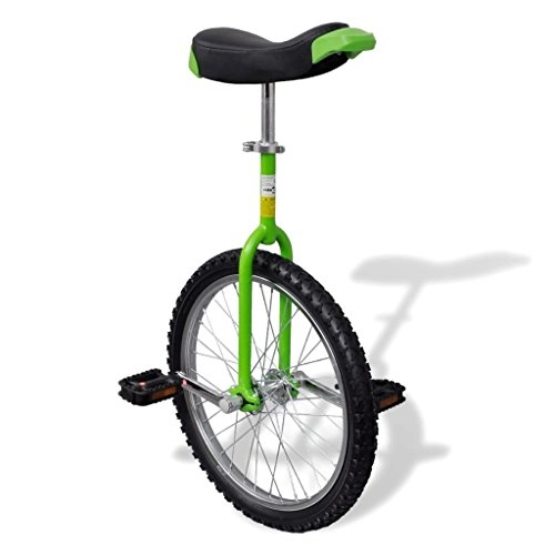 Monocycles : binzhoueushopping Monocycle réglable Vert 20 pouces / 50, 8 cm Monocycle Adulte