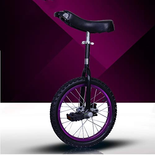 Monocycles : BOT Monocycle, 16" 18" 20" du Formateur for Enfants / Adultes monocycle Acrobatique Draisienne, monocycle Scooter Auto équilibrage, Monocycle for Adultes débutants (Color : Purple, Size : 20in)