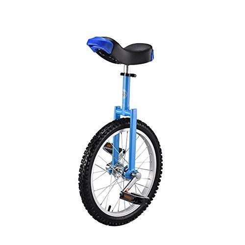 Monocycles : DJDL 24 inch Enfant, Adulte Formateur de Monocycle, Hauteur Réglable Skidproof VTT Pneu Équilibre Vélo Vélo d'exercice Vélo Équilibre de l'exercice Amusant Blue-24Inch